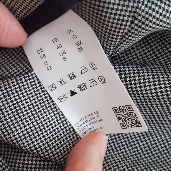 BOSS Tavilla Ring Belt Houndstooth Wool Pant 6 - Picture 6 of 8